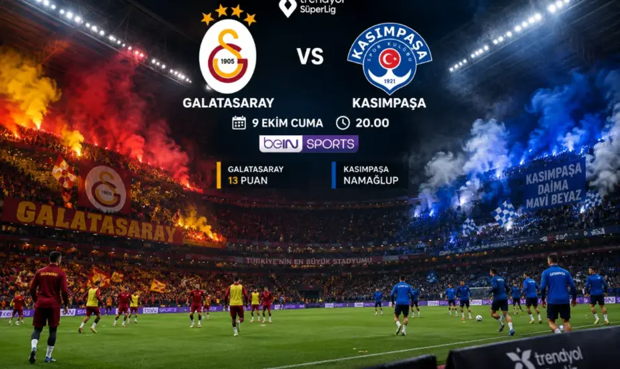 Galatasaray – Kasımpaşa Karşılaşması: Maç Takvimi ve Takım Analizleri